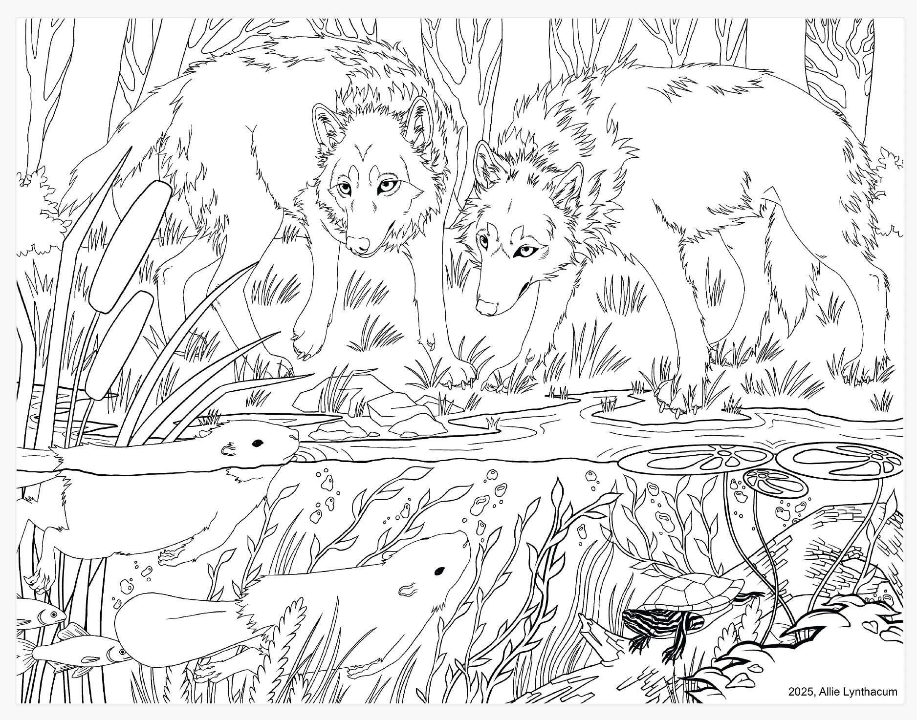 02 AllieL_ColoringSheet The Coloring Den - by Allie Lynthacum